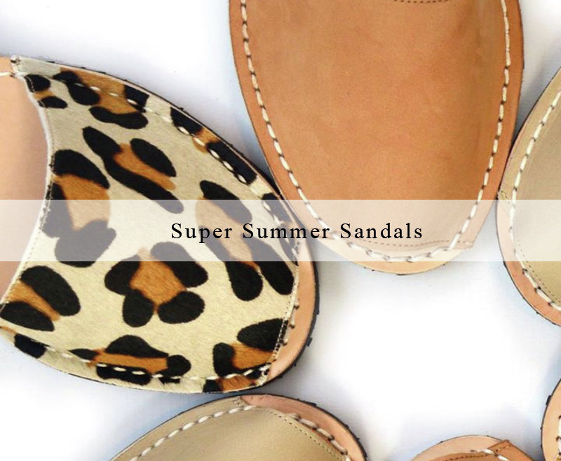 leather minorcan sandals