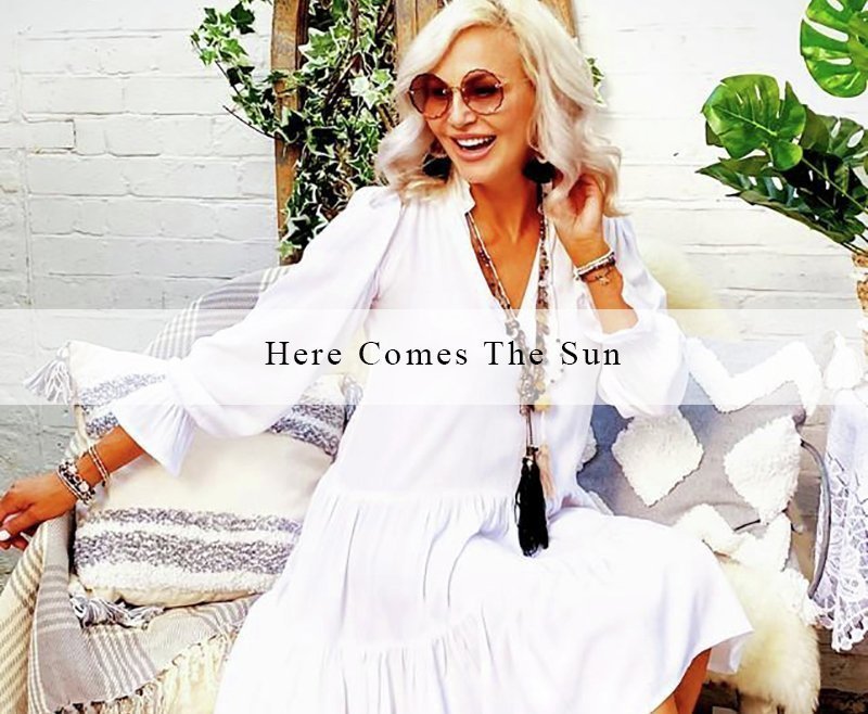 white cotton flattering summer dress