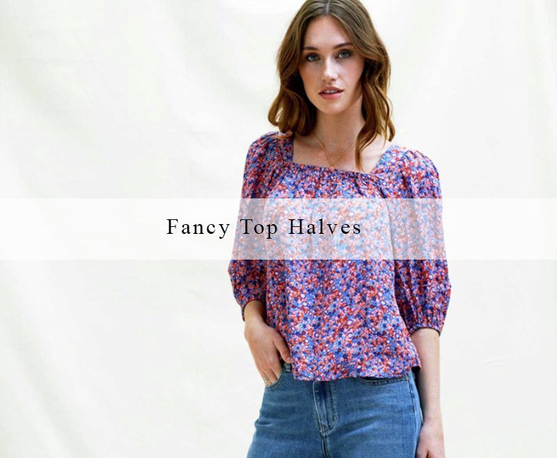 ditsy print summer blouse